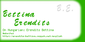 bettina erendits business card